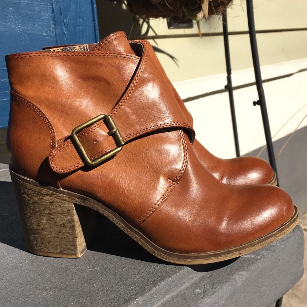 Rock & Candy Vegan Leather Wrapped Buckle Booties